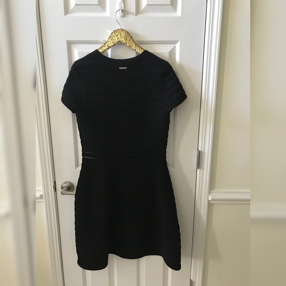 MICHAEL Michael Kors Black Stretch A-Line Dress